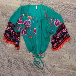 Kimono Style Zip Sweater